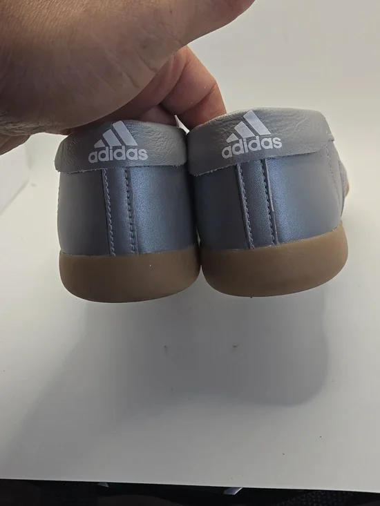 Adidas Originals Sneakers Taekwondo Mei Ballet Sz 8 Silver Slip On Streetwear - Picture 4 of 8